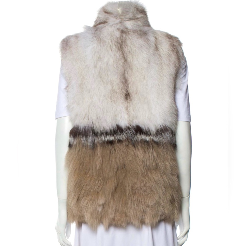 Adrienne Landu 100% Fox Fur Vest